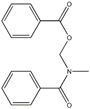 Benzoic acid [[benzoyl](methyl)amino]methyl ester Struktur