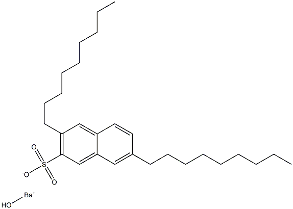 3,7-Dinonyl-2-naphthalenesulfonic acid hydroxybarium salt Struktur