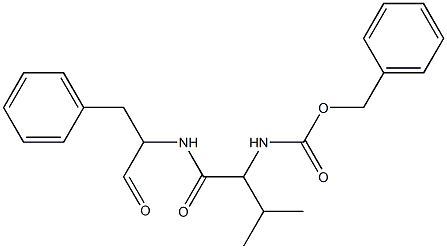 N-(1-Formyl-2-phenylethyl)-2-(benzyloxycarbonylamino)-3-methylbutyramide Struktur