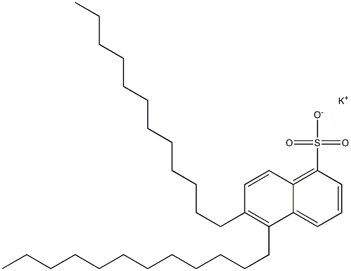 5,6-Didodecyl-1-naphthalenesulfonic acid potassium salt Struktur