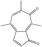 4,6,8-Trimethylazulene-1,7-dione Struktur