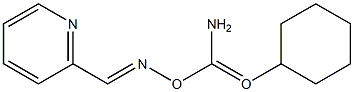 2-Pyridinecarbaldehyde O-cyclohexylcarbamoyl oxime Struktur