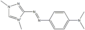 3-[[4-(Dimethylamino)phenyl]azo]-1,4-dimethyl-1H-1,2,4-triazol-4-ium Struktur