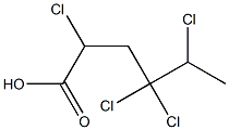 2,4,4,5-Tetrachlorocaproic acid Struktur