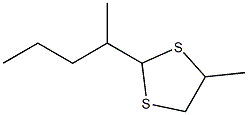 4-Methyl-2-(1-methylbutyl)-1,3-dithiolane Struktur