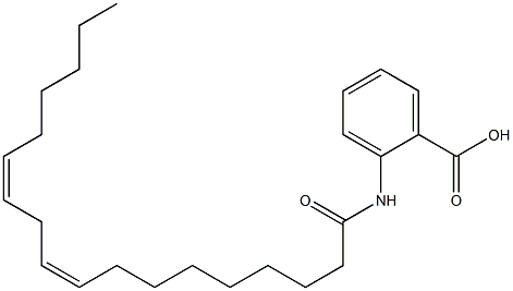 N-[(9Z,12Z)-1-Oxo-9,12-octadecadienyl]anthanilic acid Struktur