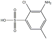 3-Amino-2-chloro-5-methylbenzenesulfonic acid Struktur