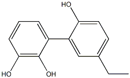 5'-Ethyl-1,1'-biphenyl-2,2',3-triol Struktur