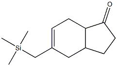 5-Trimethylsilylmethyl-2,3,3a,4,7,7a-hexahydro-1H-inden-1-one Struktur