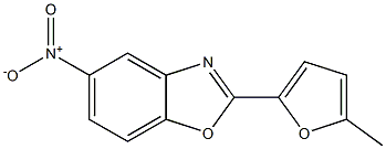 5-Nitro-2-(5-methylfuran-2-yl)benzoxazole Struktur