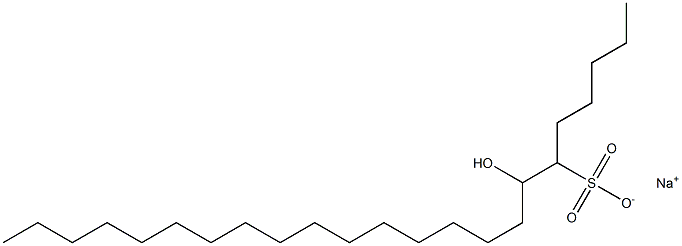 7-Hydroxytricosane-6-sulfonic acid sodium salt Struktur