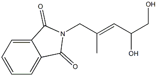 N-(4,5-Dihydroxy-2-methyl-2-pentenyl)phthalimide Struktur