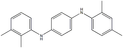 N-(2,3-Dimethylphenyl)-N'-(2,4-dimethylphenyl)-p-phenylenediamine Struktur