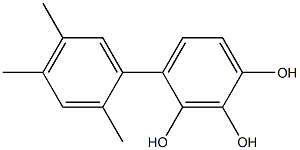 4-(2,4,5-Trimethylphenyl)benzene-1,2,3-triol Struktur