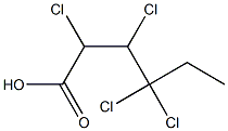 2,3,4,4-Tetrachlorocaproic acid Struktur