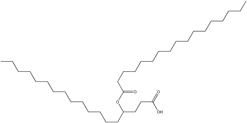 4-Heptadecanoyloxyoctadecanoic acid Struktur