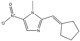 1-Methyl-2-(cyclopentylidenemethyl)-5-nitro-1H-imidazole Struktur