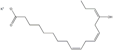 15-Hydroxylinoleic acid potassium salt Struktur