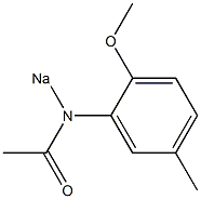 2'-Methoxy-5'-methyl-N-sodioacetanilide Struktur