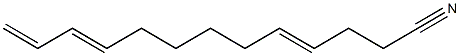 4,10,12-Tridecatrienenitrile Struktur