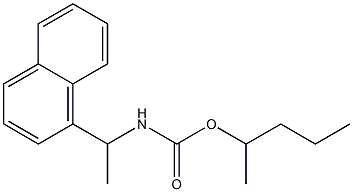 N-[1-(1-Naphtyl)ethyl]carbamic acid (1-methylbutyl) ester Struktur