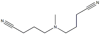 4,4'-(Methylimino)bis(butyronitrile) Struktur