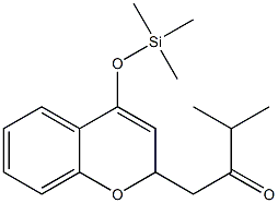 2-(3-Methyl-2-oxobutyl)-4-(trimethylsilyloxy)-2H-1-benzopyran Struktur