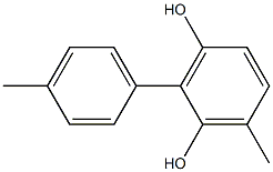 2-(4-Methylphenyl)-6-methylbenzene-1,3-diol Struktur