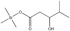 4-Methyl-3-hydroxyvaleric acid (trimethylsilyl) ester Struktur