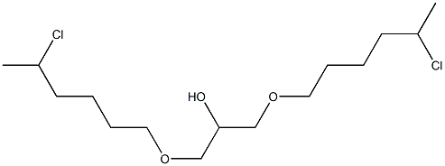 1,3-Bis(5-chlorohexyloxy)-2-propanol Struktur