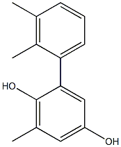 6-Methyl-2-(2,3-dimethylphenyl)benzene-1,4-diol Struktur