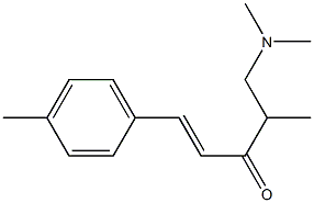 5-(Dimethylamino)-1-(4-methylphenyl)-4-methyl-1-penten-3-one Struktur