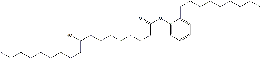 9-Hydroxystearic acid 2-nonylphenyl ester Struktur