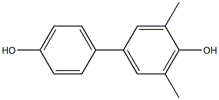 3,5-Dimethyl-1,1'-biphenyl-4,4'-diol Struktur