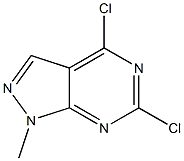 1-Methyl-4,6-dichloro-1H-pyrazolo[3,4-d]pyrimidine Struktur