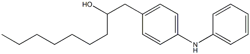 4-(2-Hydroxynonyl)phenylphenylamine Struktur