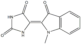 5-[(2,3-Dihydro-1-methyl-3-oxo-1H-indol)-2-ylidene]imidazolidine-2,4-dione Struktur