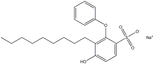 5-Hydroxy-6-nonyl[oxybisbenzene]-2-sulfonic acid sodium salt Struktur