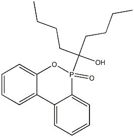 6-(1-Hydroxy-1-butylpentyl)-6H-dibenz[c,e][1,2]oxaphosphorin 6-oxide Struktur