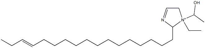 1-Ethyl-2-(14-heptadecenyl)-1-(1-hydroxyethyl)-3-imidazoline-1-ium Struktur