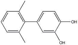 4-(2,6-Dimethylphenyl)benzene-1,2-diol Struktur