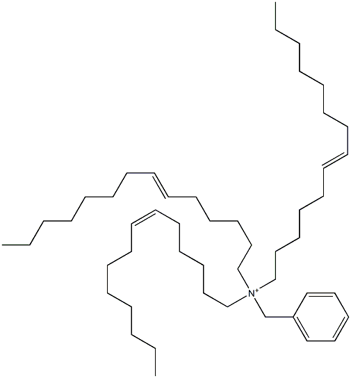 Tri(6-tetradecenyl)benzylaminium Struktur