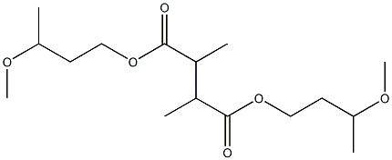 Butane-2,3-dicarboxylic acid bis(3-methoxybutyl) ester Struktur