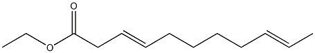 3,9-Undecadienoic acid ethyl ester Struktur