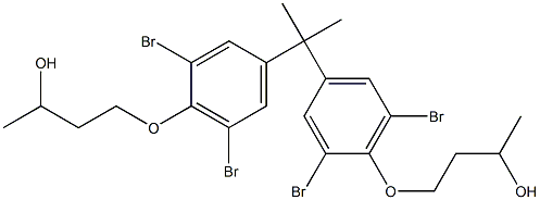 4,4'-[Isopropylidenebis(2,6-dibromo-4,1-phenyleneoxy)]bis(2-butanol) Struktur