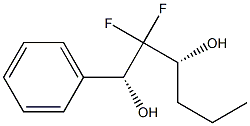 (1R,3R)-2,2-Difluoro-1-phenylhexane-1,3-diol Struktur