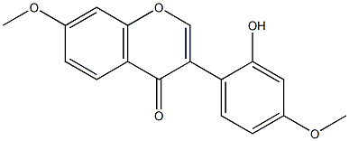 4',7-Dimethoxy-2'-hydroxyisoflavone Struktur