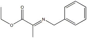 2-(Benzylimino)propionic acid ethyl ester Struktur