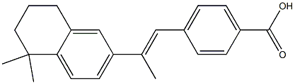 4-[(E)-2-[(5,6,7,8-Tetrahydro-5,5-dimethylnaphthalen)-2-yl]-1-propenyl]benzoic acid Struktur