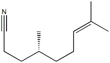 [R,(+)]-4,8-Dimethyl-7-nonenenitrile Struktur